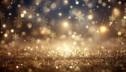 Magical winter celebration with snowflakes and glittering lights enchanting atmosphere festive background cozy indoor setting captivating viewpoint holiday spirit concept