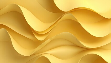 Abstract golden flowing waves create a fluid, elegant backdrop