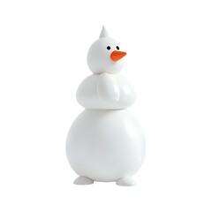 3D snowman icon