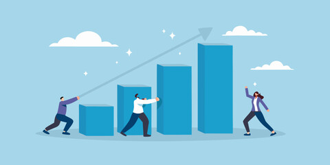 Teamwork drives business growth and success