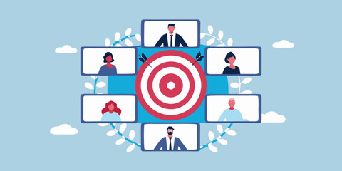 Team collaboration and target achievement