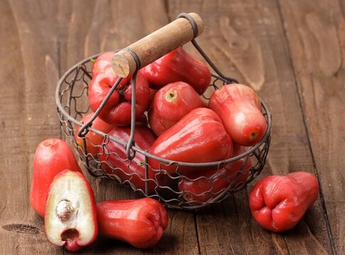 Wax apple, jambu air, chompbu, water apple or rose apple
