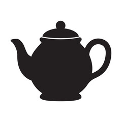 Minimal Teapot Icon for Kitchen and Tea Themes