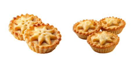 Miniature fruit pie with golden flaky crust and star pastry topping, cozy homemade dessert perfect for holiday table and sweet sharing