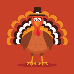 Thanksgiving Turkey With Pilgrim Hat