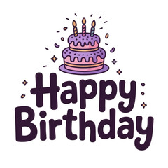 birthday cake with candles