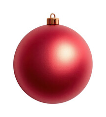 PNG Red festive Christmas ornament ball