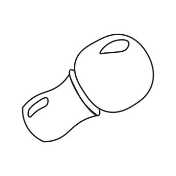 malassezia skin fungus line icon