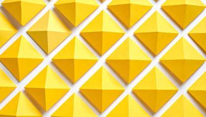 Fototapeta premium Yellow folded papers as background