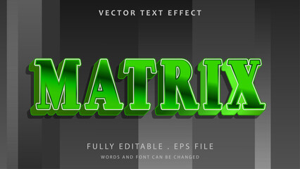 3d Modern Matrix Editable Text Effct Template