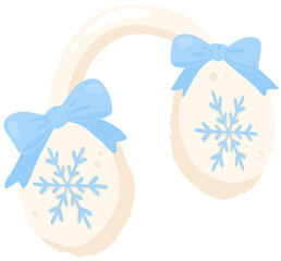 Cozy Winter Pastel – Winter Ear Muffs – Cute Clipart