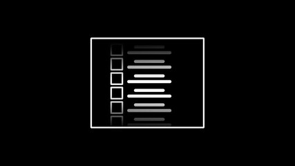 A checklist interface panel displaying structured selectable items, emphasizing organized task management and efficient workflow handling within its frame