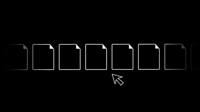 A row of selectable thumbnails forming a visual navigation strip, illustrating streamlined browsing interaction and structured content preview inside its frame