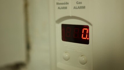 Carbon Monoxide Detector in Residential Basement