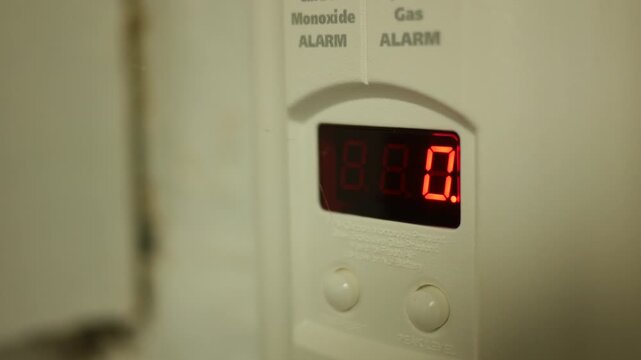 Carbon Monoxide Detector in Residential Basement
