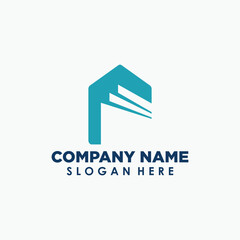 home and book logo template, building education logos