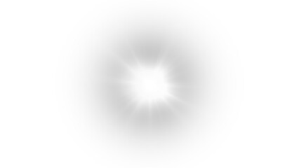 Bright White Light PNG with Transparent Overlay Effect on transparent background