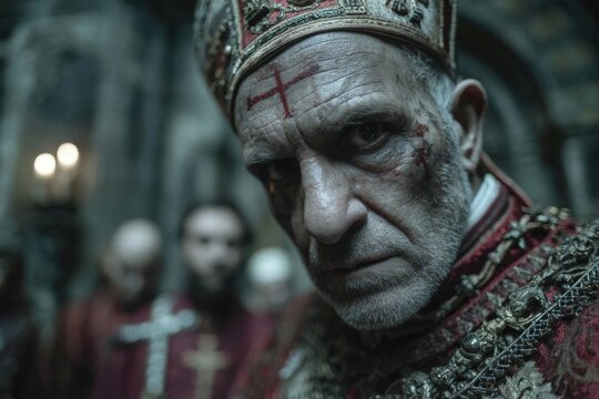 Corrupt Pope involved in secret dealings with Islamist radicals in dark chamber