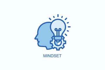 Mindset Icon Or Logo Isolated Vector Illustration