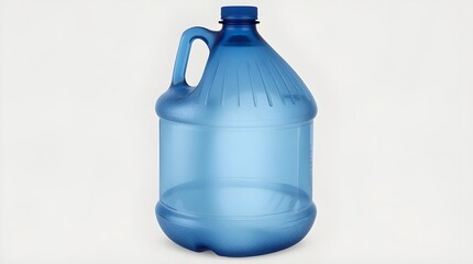 Translucent blue water jug made of durable, transparent plastic with a subtle frosted texture that enhances its clean and refreshing look.