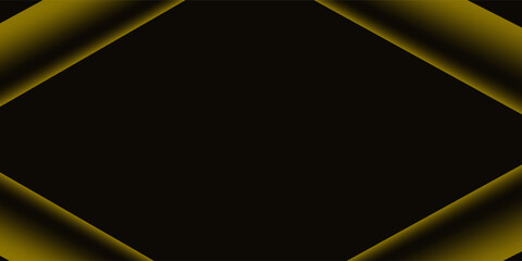 Yellow angle arrow overlap vector background on black space for text and message artwork design.vector.eps.10
