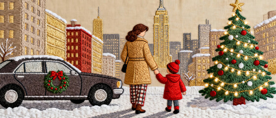 Cozy Christmas City Night Magic