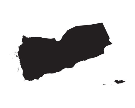 Yemen map vector
