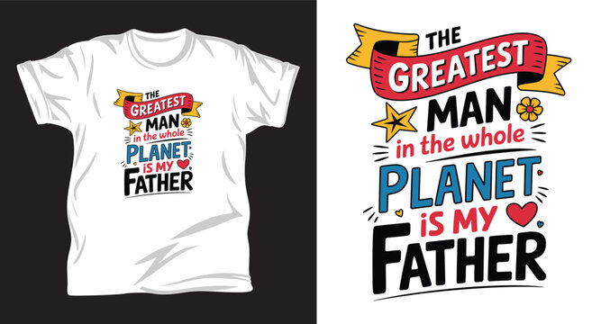 Family graphic vector T shirt design print.