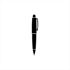 Black Pen Icon Representing Writing, Drafting, Education, Signing Documents, Creative Content, Professional Authorship, and Official Documentation