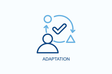 Adaptation Icon Or Logo Isolated Vector Illustration