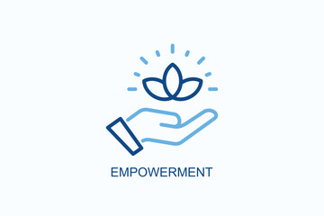 Empowerment Icon Or Logo Isolated Vector Illustration