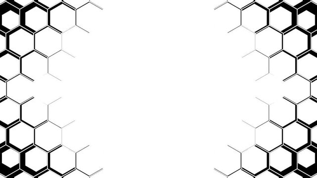 Corporate Hexagon Grid Motion Transition for Clean Editing Flow