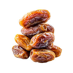 Stack of dates on black background