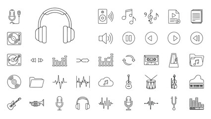 Agriculture Tools, Farming Crops, Tractor, Seeds, Harvest, Botanical Elements & Rural Production Line Icons for Eco Platforms