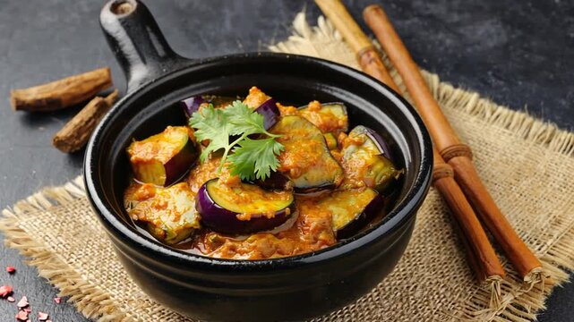 achari baingan indian recipe video orbit