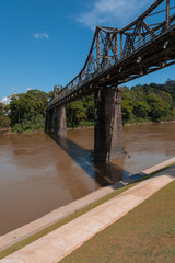 Blumenau, Santa Catarina:  Ponte Aldo Pereira de Andrade (Ponte de Ferro) sobre Rio Itajaí-açu