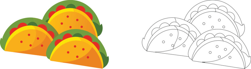 set of colorful easter eggs with Burger ribbons 