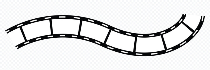 movies film background with flim roll. 2d flim-roll. Film strip set vector image. film strip background film strip icon isolated on transparent background.tape photo film-strip frame, Video Films icon