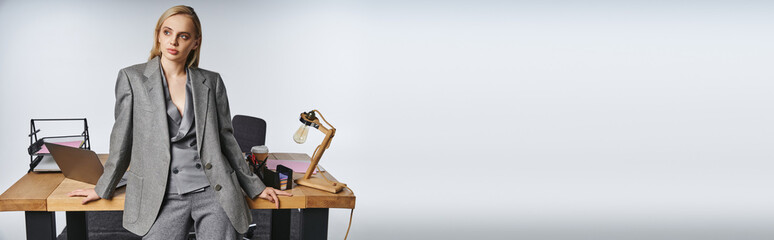 Empowered professional in a modern office setting promoting gender equality