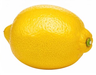 Ripe yellow lemon with textured skin