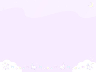 4:3 ファンシードリームホースのグラデーションソーダポップフレーム♪