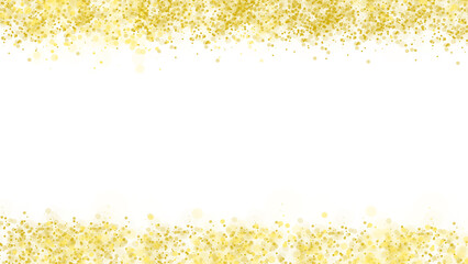 Gold foil glitter splashes on a transparent PNG background. Abstract PNG design elements. Sparkling gold glitter. Gradient stack, VIP cover template.