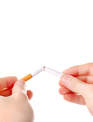 Person break a Cigarette