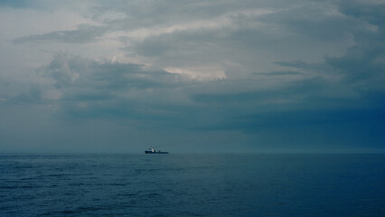 ship in the sea
