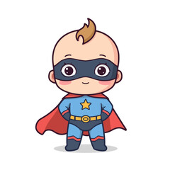 cute baby superhero design very cool