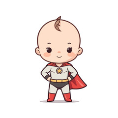 cute baby superhero design very cool