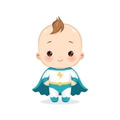 cute baby superhero design very cool