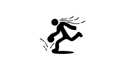 basketball Playground sign, black isolated silhouette