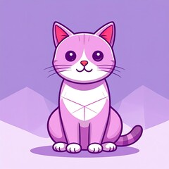 AI GENERED Cat cute mininalis