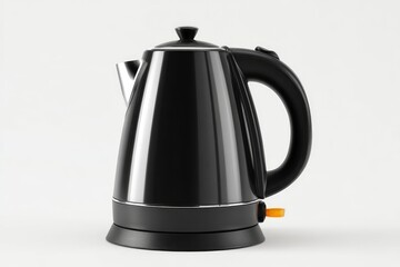 Black electric kettle, modern design